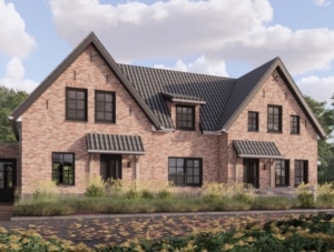 Geschakelde woning schetsen