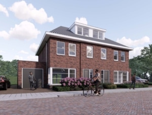 Geschakelde woning schetsen