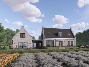 Split level woning schetsen